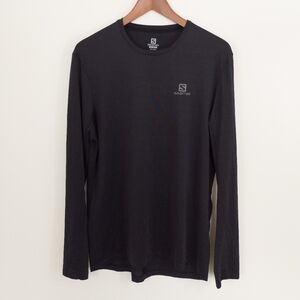 Salomon XA Long Sleeve Tee Black Size Medium